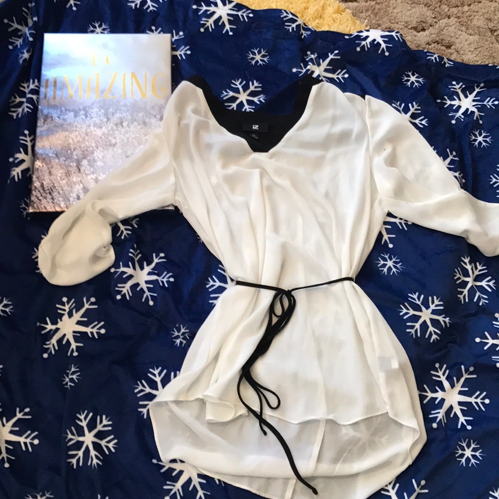 Beautiful black and white blouse